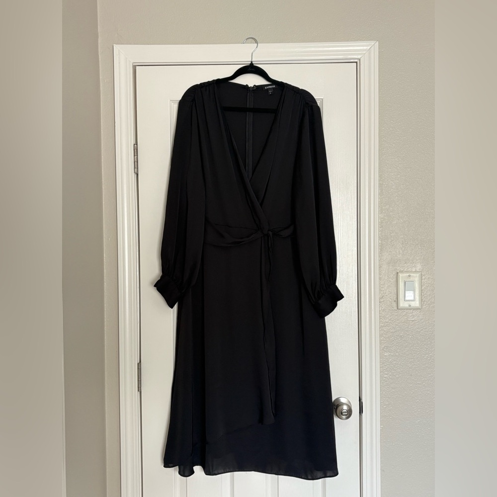 Express Black Long Sleeve Dress